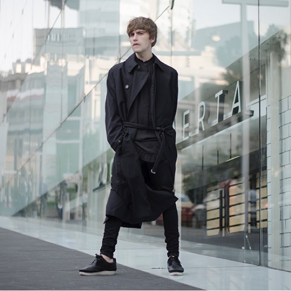 H&M Studio Black Trench Coat - Size 36R - Picture 6 of 8